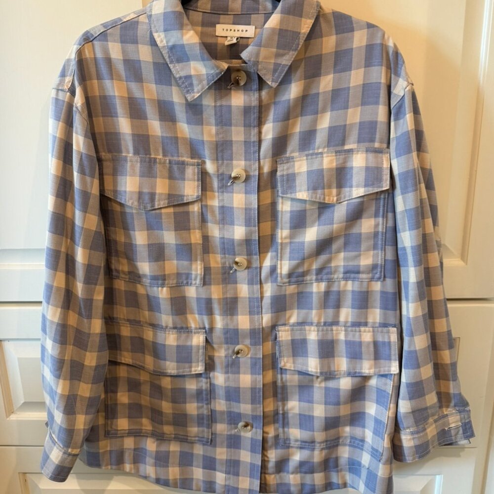 Top Shop Checkered Light Flannel